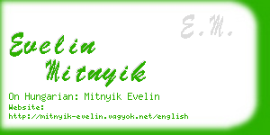 evelin mitnyik business card